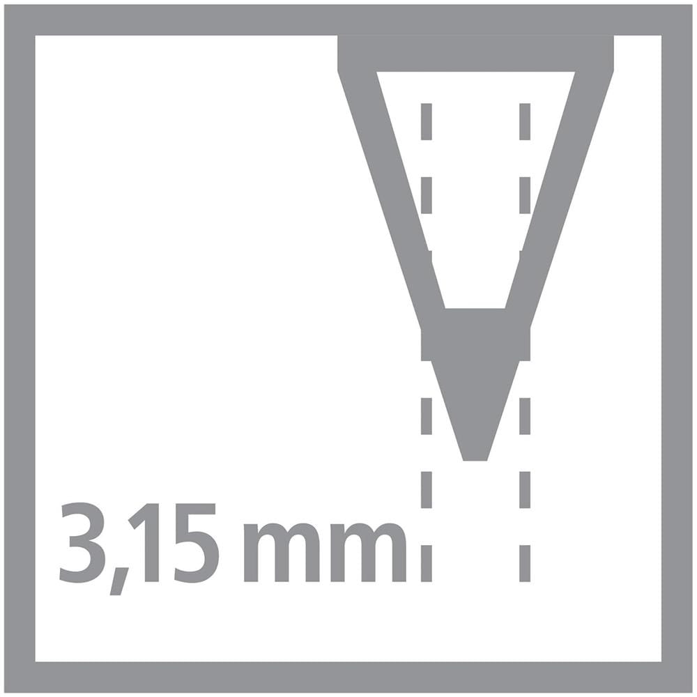 EASYgraph - Matita Ergonomica triangolare - Class Pack da 48 (8 per Mancini, 40 per Destrimani) - in Petrolio - Gradazione HB - Foto 6