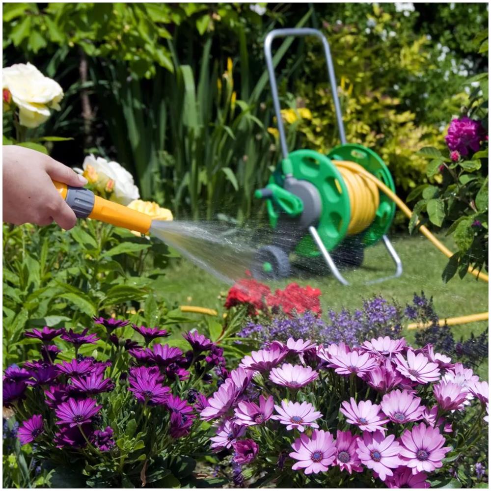 Avvolgitubo Con 20 M Di Tubo Per L'irrigazione Del Giardino - Foto 9