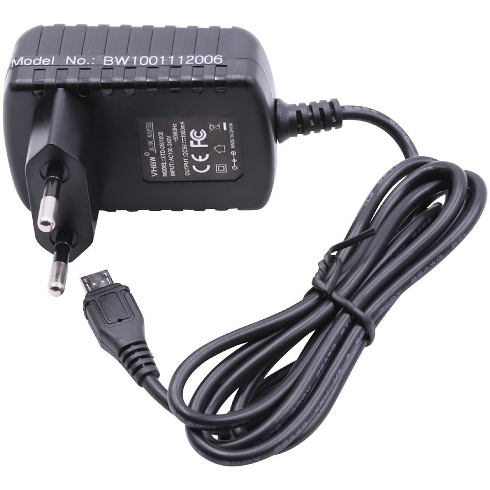 vhbw Caricabatteria Alimentazione 220v Per Samsung G810 CARICABATTERIE DA RETE AC 110V240V USCITA USB 5V 2,1A CAVO