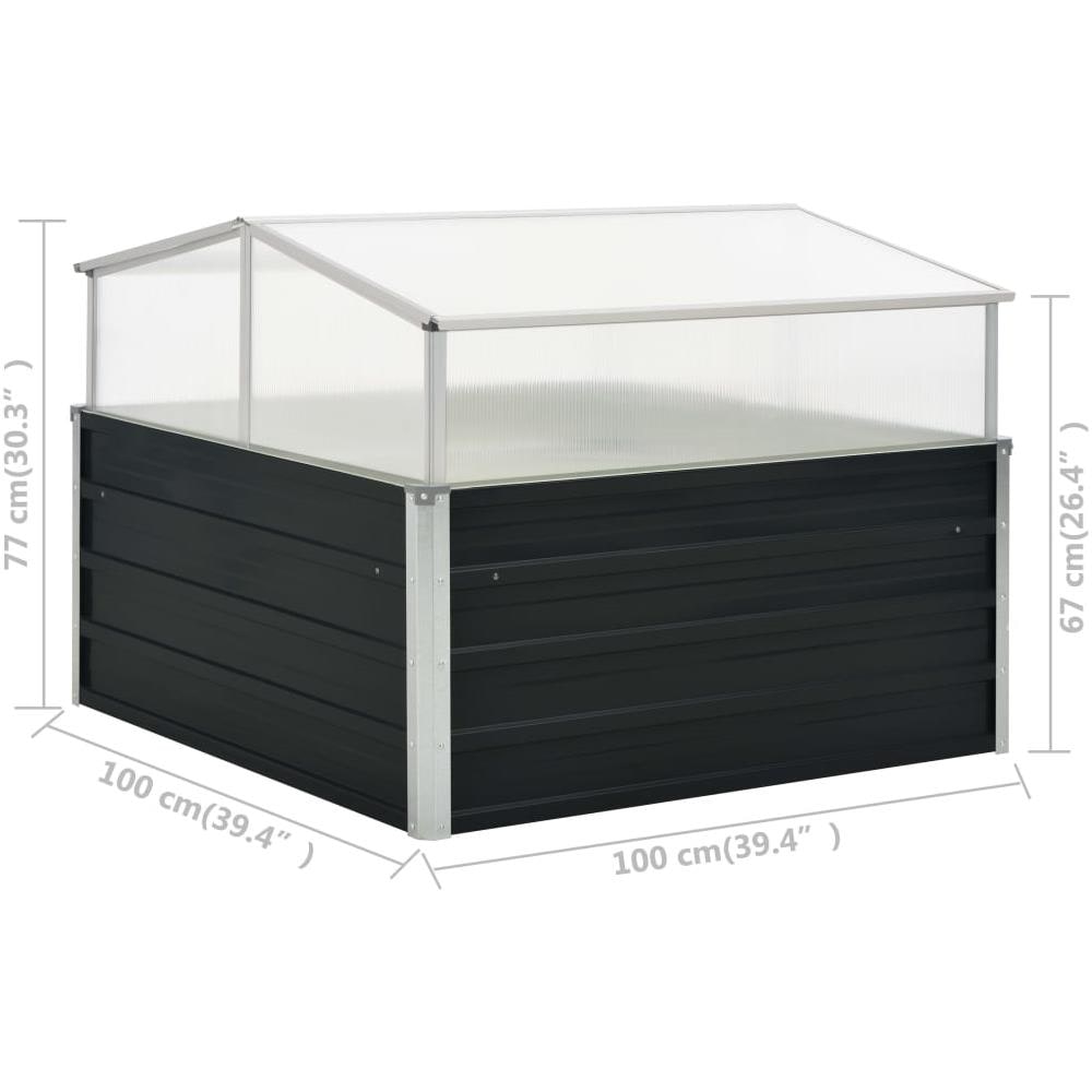 Serra Antracite 100x100x77 cm in Acciaio Zincato - Foto 13