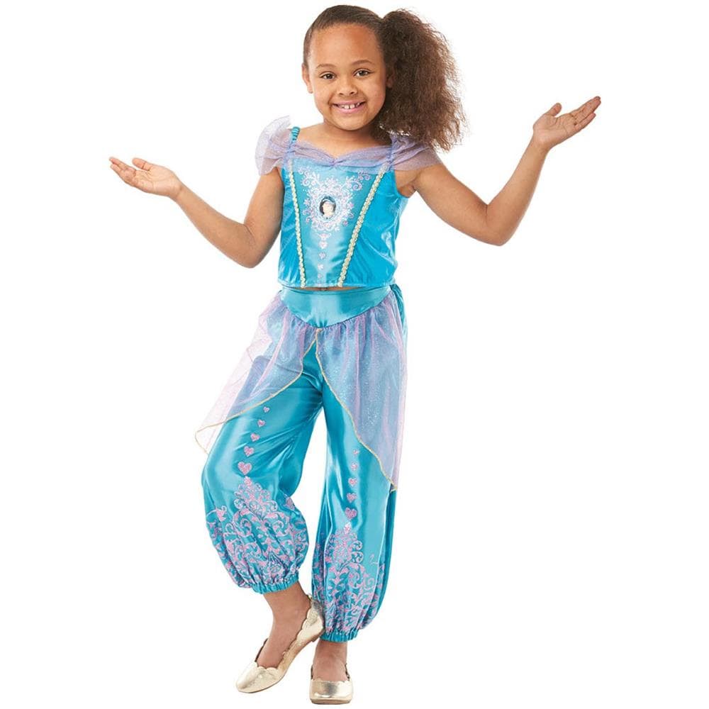 Costume Classico Principessa Jasmine Per Bambina - Taglia: 5/6 Anni (105/116 Cm) - Foto 1