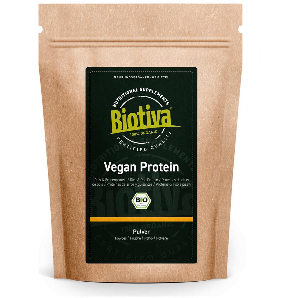 Frullato Proteico Vegano Bio - 900g - 83% Proteine - 23g Albume - Qualità Ottima Biologica - Senza Soia - Vegano - Foto 1