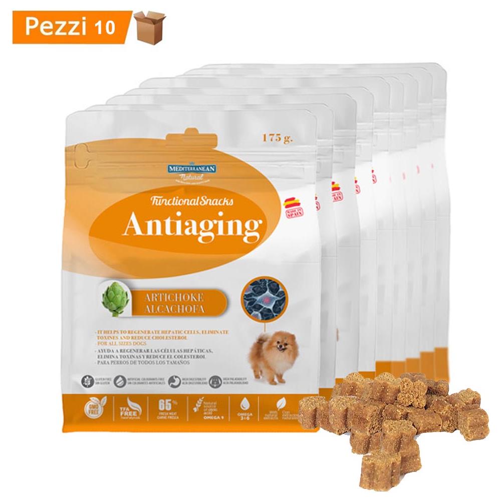 Multipack Da 10 Pz Snack Funzionali Per Cani Mediterranean Natural Antieta' 175 Gr - Foto 1