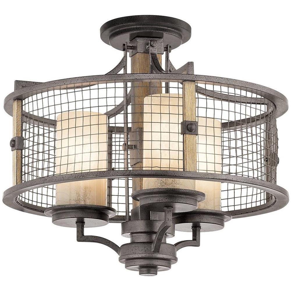 Lampadario A Sospensione A 3 Luci Light Mesh Iron, E27 - Foto 2