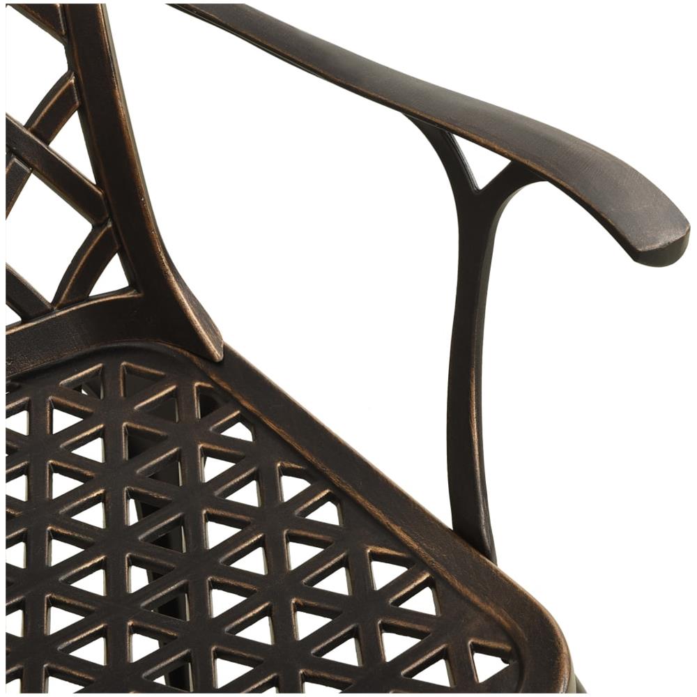 Set Da Bistrot 5 Pz In Alluminio Pressofuso Bronzo - Foto 8