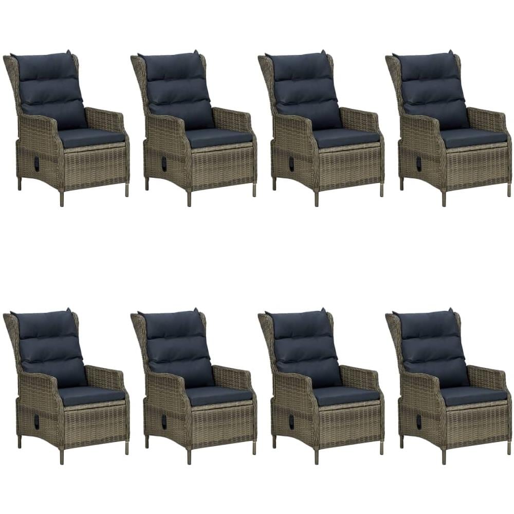 Set Da Pranzo Da Giardino 9 Pz Marrone - Foto 2