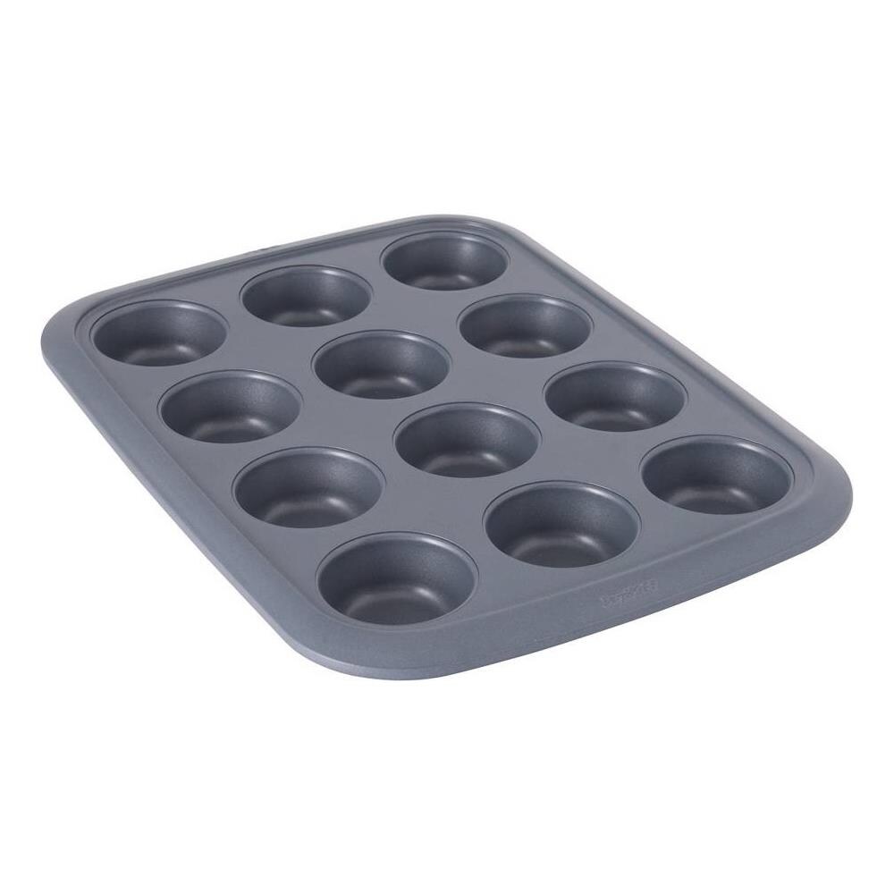 Gem Teglia 12 Muffin Cm 38x28,5x3 In Carbon Stell Antiaderente Qualità Extra - Foto 1