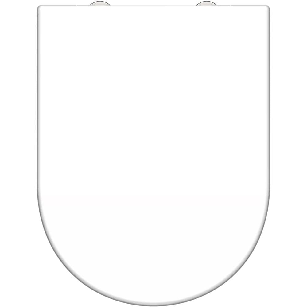 Tavoletta WC in Duroplast WHITE Forma a D - Foto 1