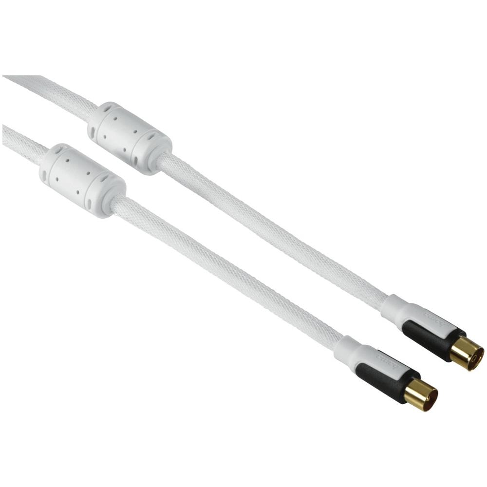 1.5m, 2xCoax 1.5m Bianco cavo coassiale - Foto 1