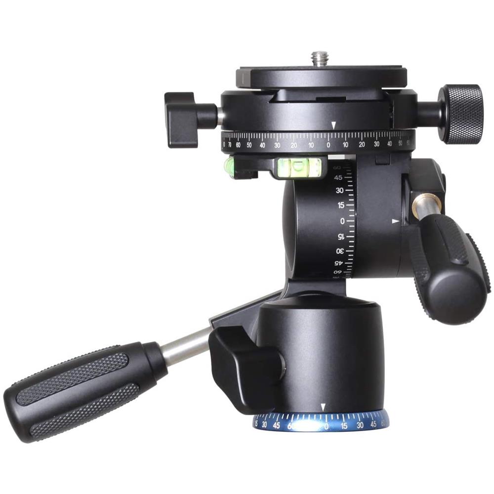 FD-01 Testa per Treppiede a 4 Vie in Alluminio Universal Panoramica Colore Nero - Foto 5