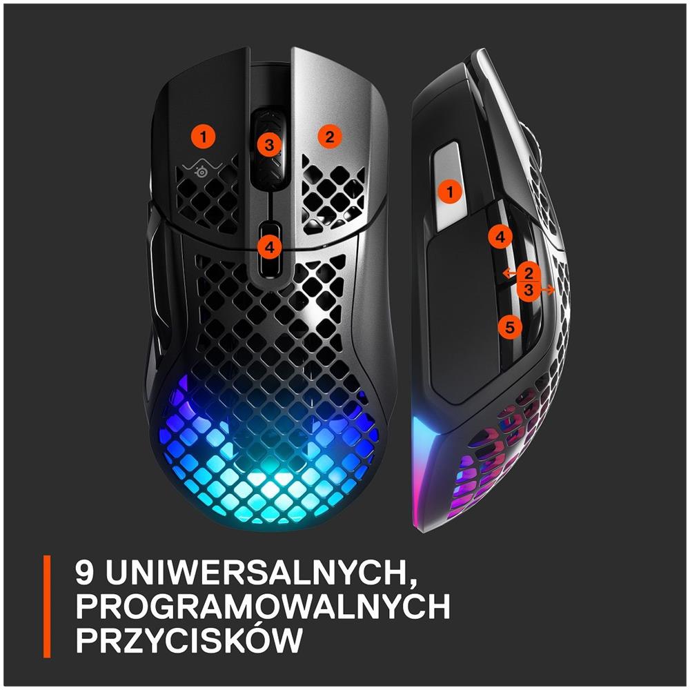 Aerox 5 Mouse Senza Fili Nero (62406)  - Foto 2