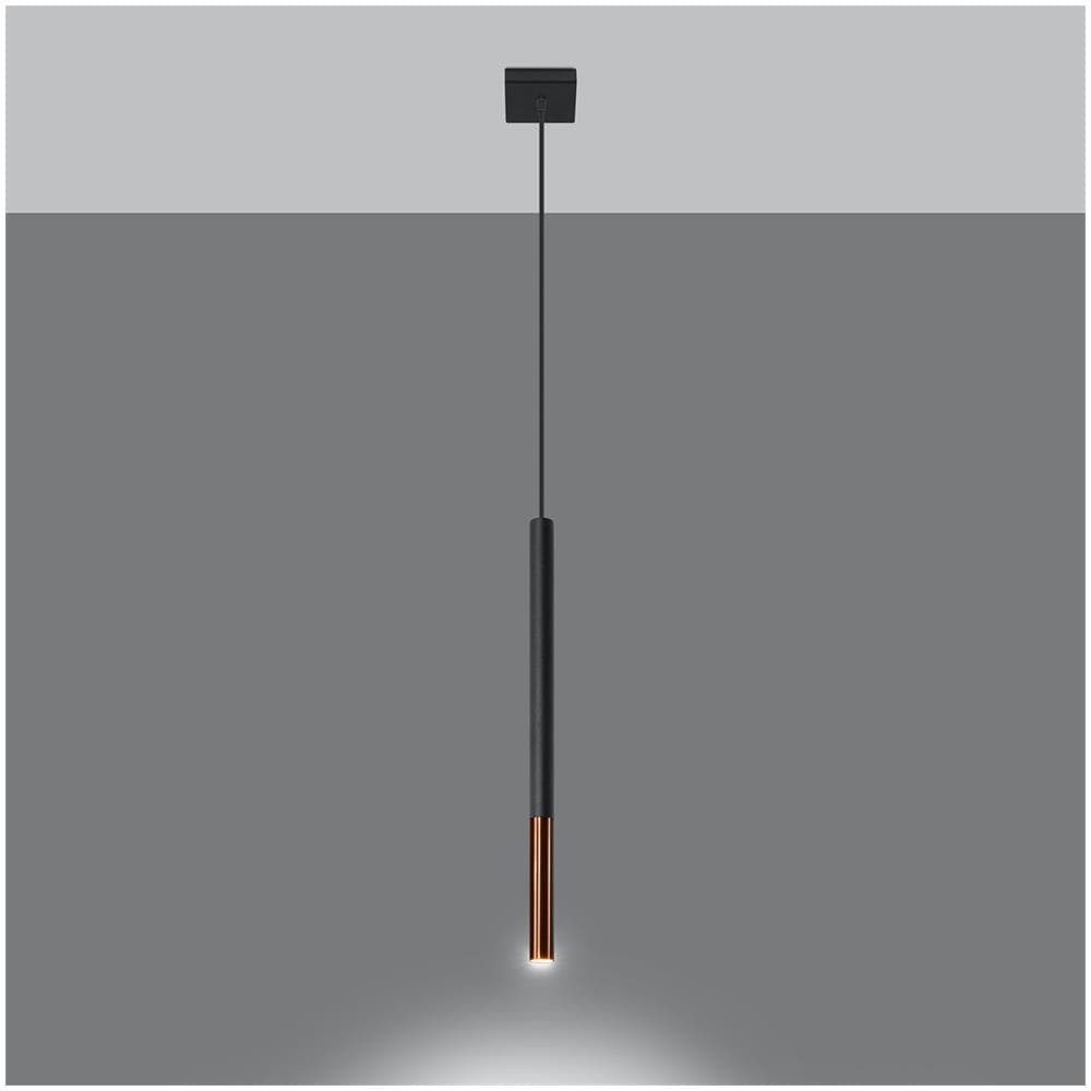 Lampada A Sospensione Mozaica 1 Sollux Rame 1100x80x80 Mm Acciaio - Foto 13