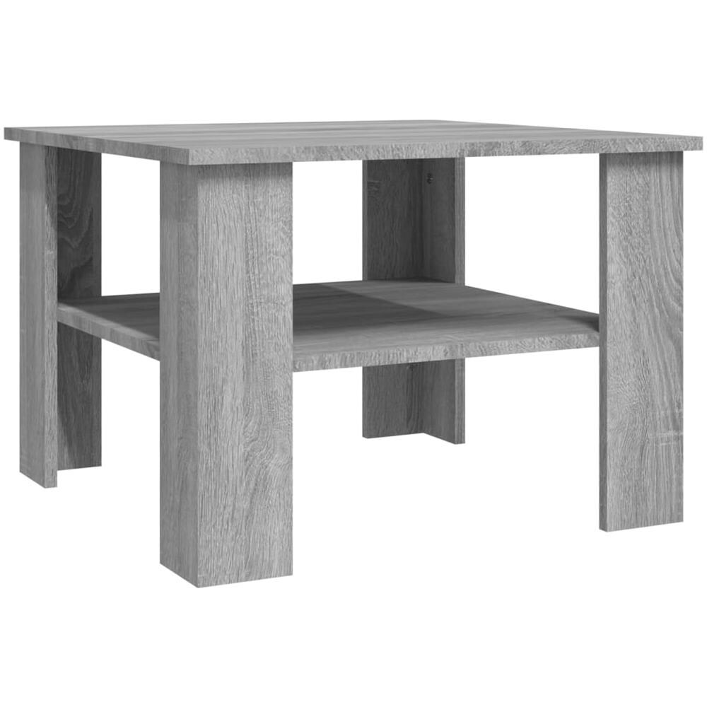 Tavolino Da Salotto Grigio Sonoma 60x60x42 Cm Legno Multistrato - Foto 2