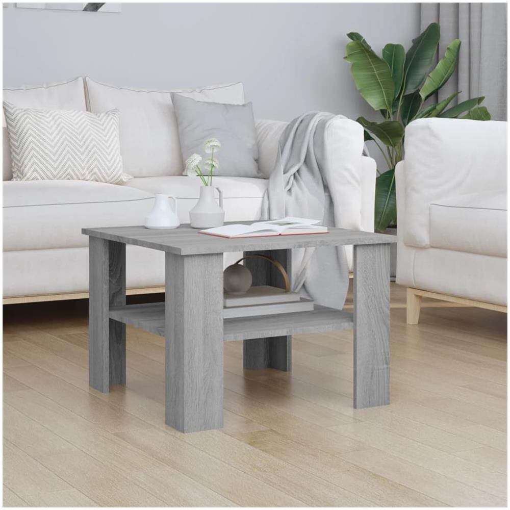 Tavolino Da Salotto Grigio Sonoma 60x60x42 Cm Legno Multistrato - Foto 1