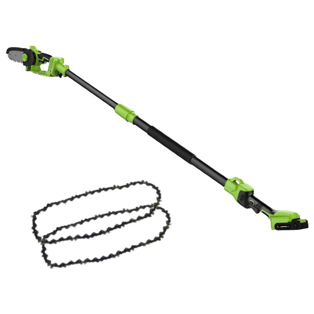 Pack 2in1 Motosega + 2 Catene - - Manico Telescopico - Motosega A Batteria - Fai Da Te /taglio /taglio - Luce - Include 2 Catene Di Ricambio - Foto 1