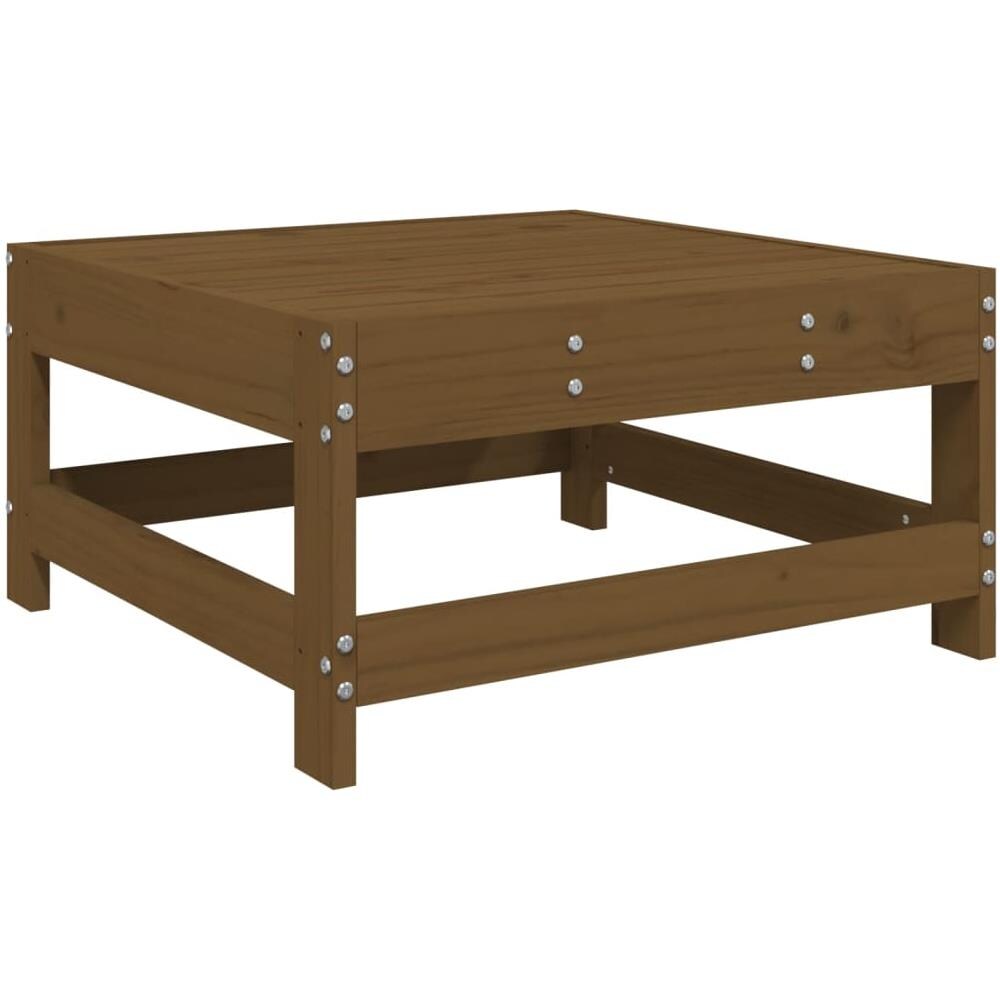 Sgabello Da Giardino Con Cuscino Miele Legno Massello Di Pino - Foto 8