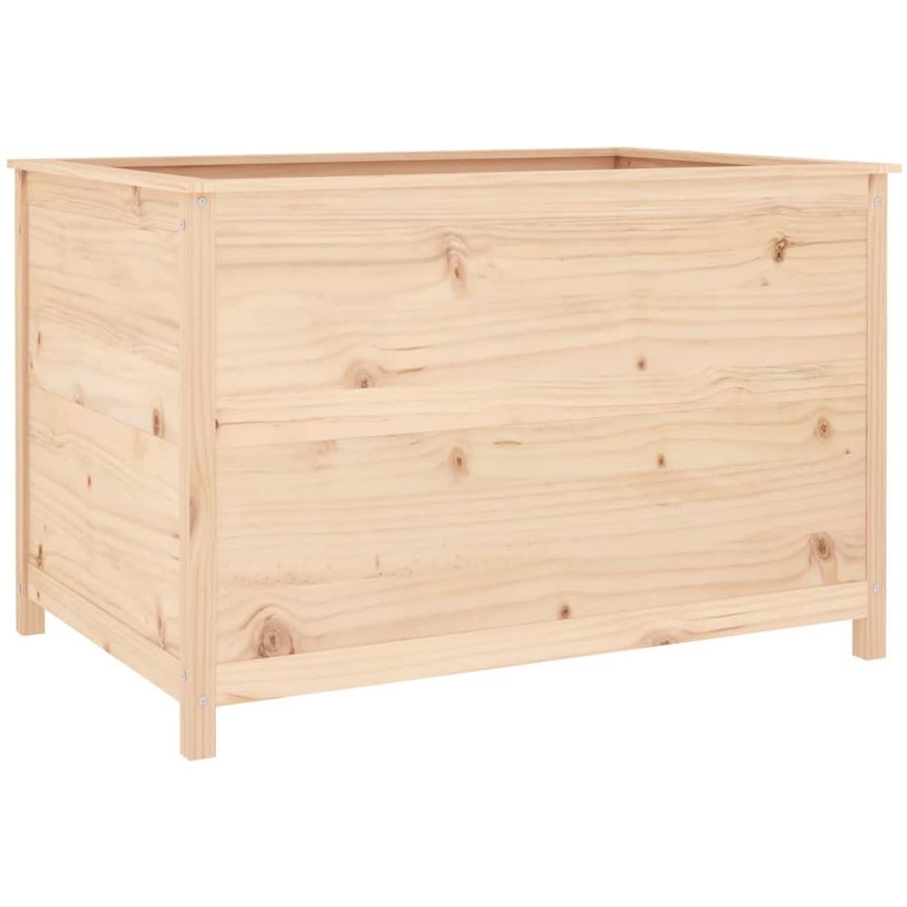 Fioriera Rialzata Giardino 119,5x82,5x78cm Legno Massello Pino - Foto 2