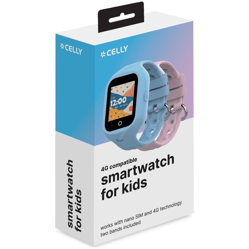Smartwatch e Orologio Sportivo KIDSWATCH4G 4G Display 1.4" Digitale Touch screen GPS Colore Blu /Rosa - Foto 6