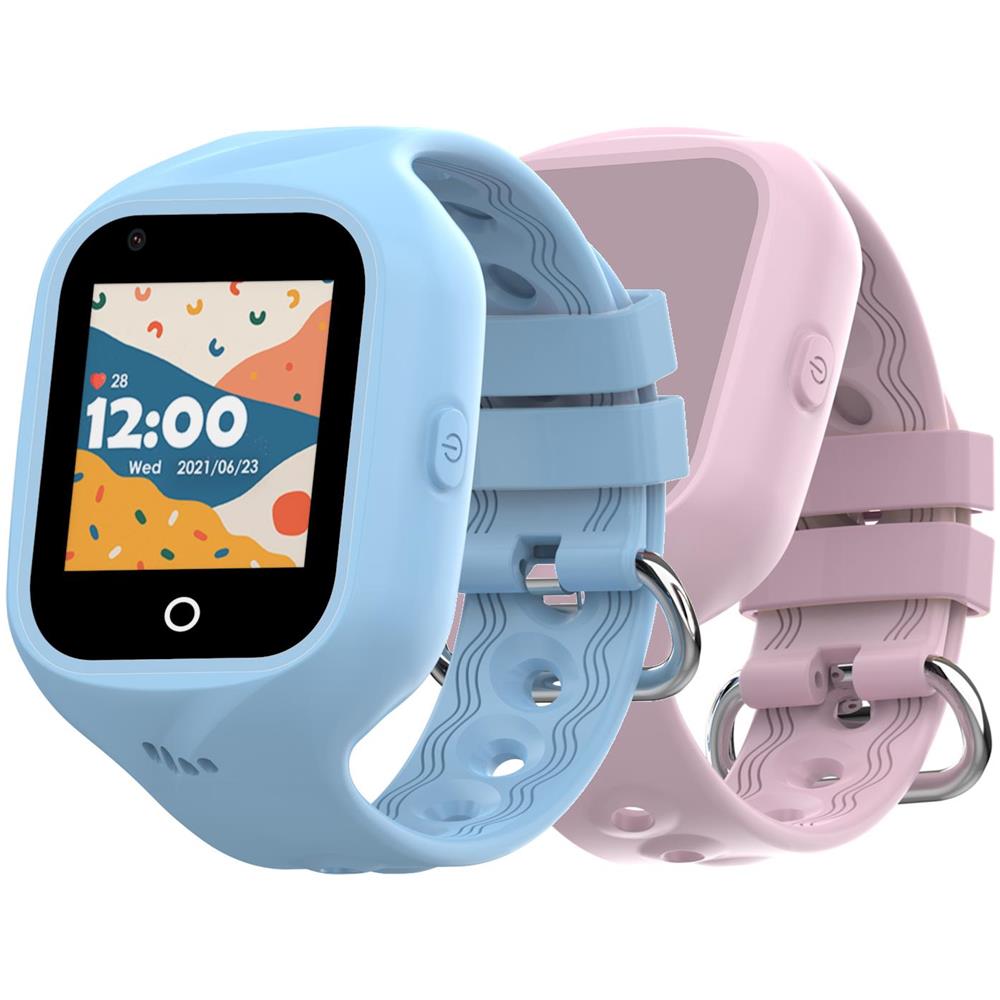Smartwatch e Orologio Sportivo KIDSWATCH4G 4G Display 1.4" Digitale Touch screen GPS Colore Blu /Rosa - Foto 1