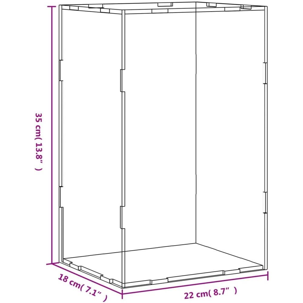 Scatola Espositiva Trasparente 22x18x35 Cm In Acrilico - Foto 5