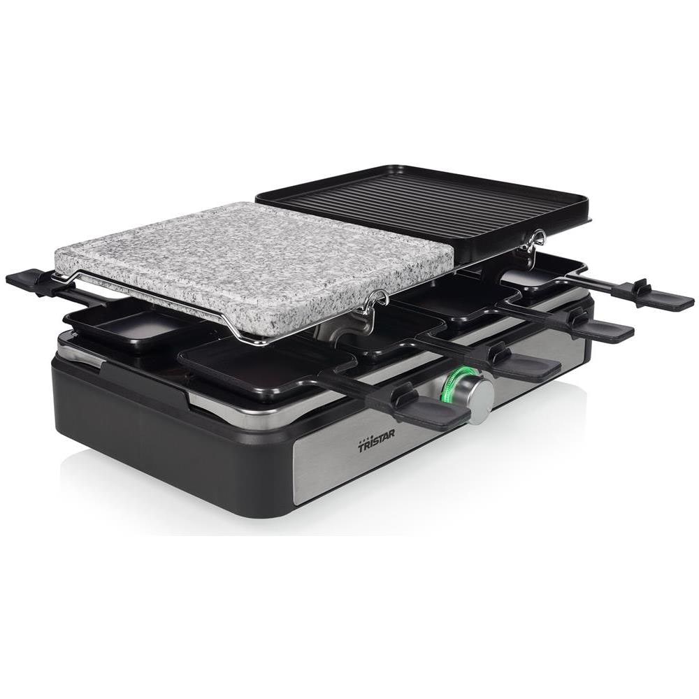RA-2725 griglia per raclette 8 persona (e) 1400 W Nero - Foto 1