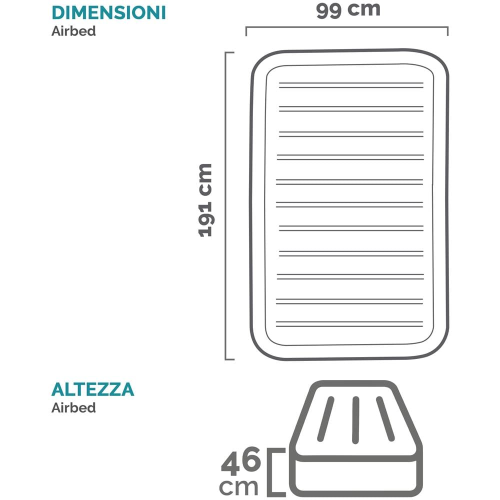 64902ND - Materasso Dura-Beam PremAire Singolo Autogonfiante, 99x191x46 cm - Foto 8