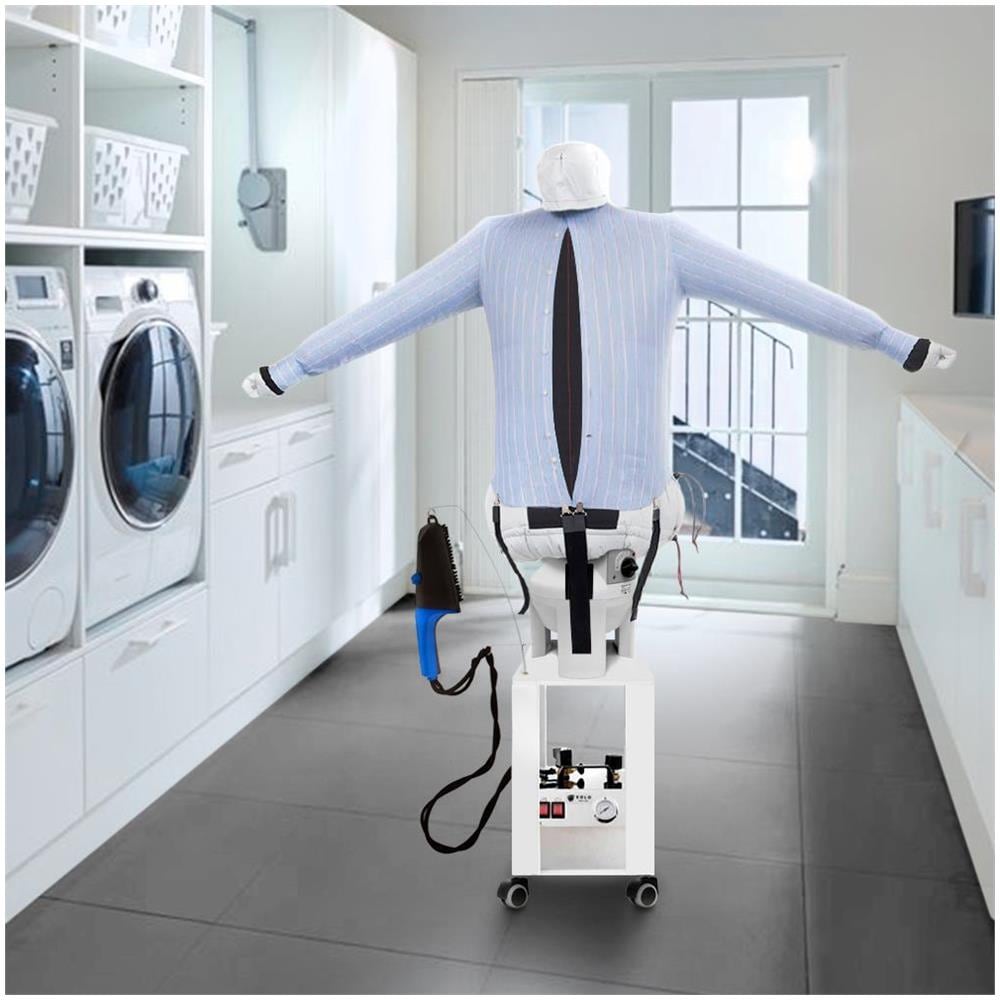 EOLO Stiracamicie Pantaloni SA18 SP INOX V6 Professionale Robot Stira Facile Asciuga Automatico Camicie Stirasciugatrice Spazzola a Vapore Caldaia Manichino Made in Italy Garanzia 5 Anni Efficienza A++ - Foto 2