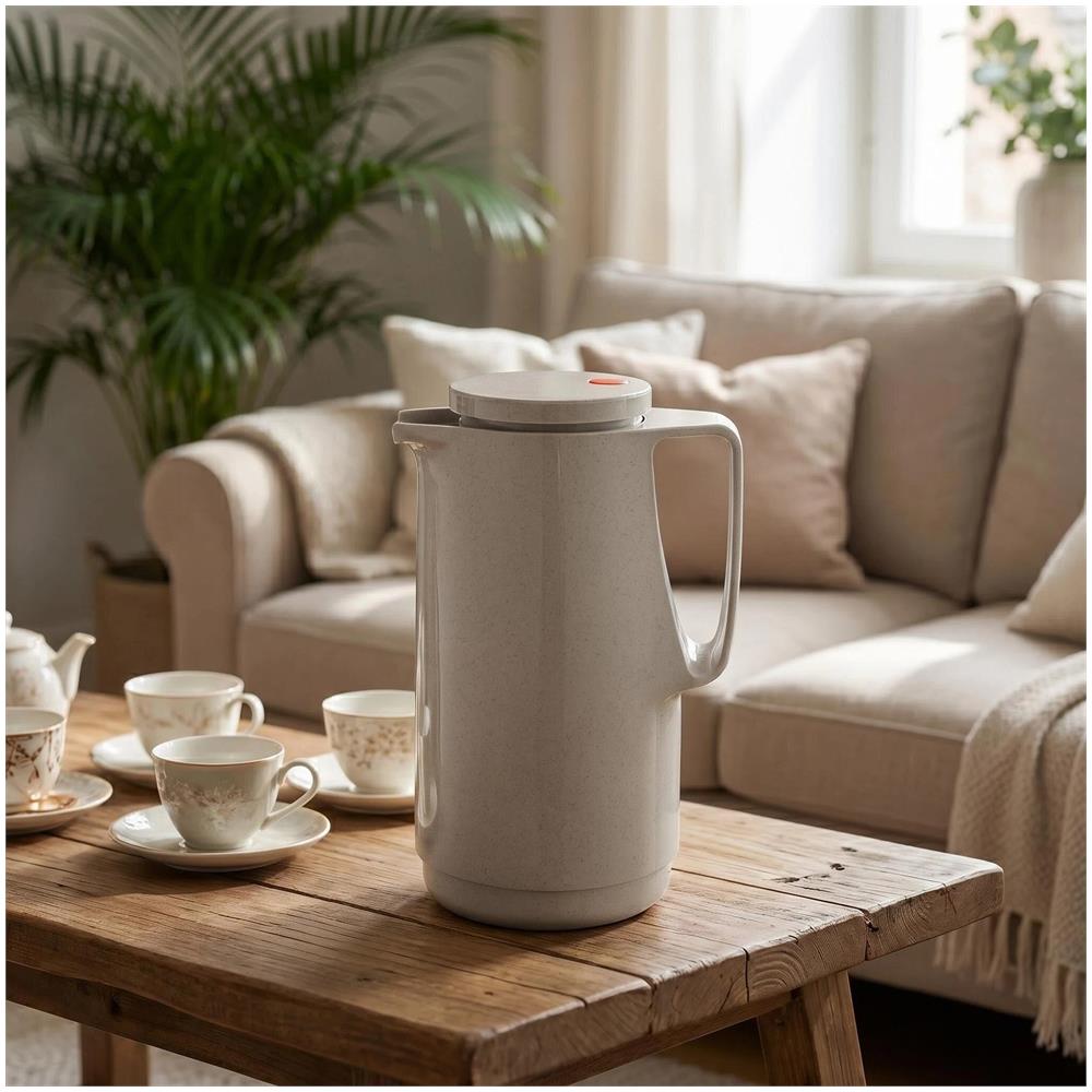 Borraccia termica 1L - 760 Maxima - Doppio uso caldo e freddo - Bicchiere in vetro, Senza BPA - Beige - Foto 5