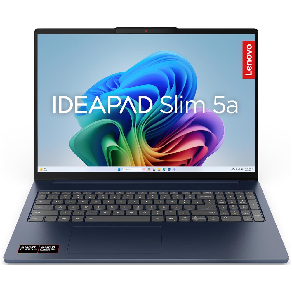 IdeaPad | Notebook Slim 5 | Display 16.0'' WUXGA (1920x1200) | Processore AMD RYZEN AI 7 445 | Memoria RAM 16GB | Memoria SSD 512GB | Scheda grafica Integrata | Sistema Operativo Windows 11 Home | COSMIC BLUE | Caricatore NON incluso - Foto 1