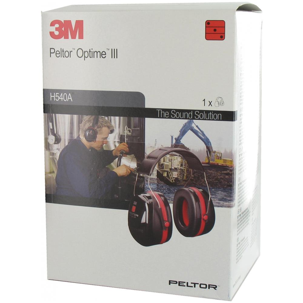 Optime III Cuffia Protettiva Antirumore Padiglione Auricolare Bluetooth Colore Nero / Rosso - Foto 4