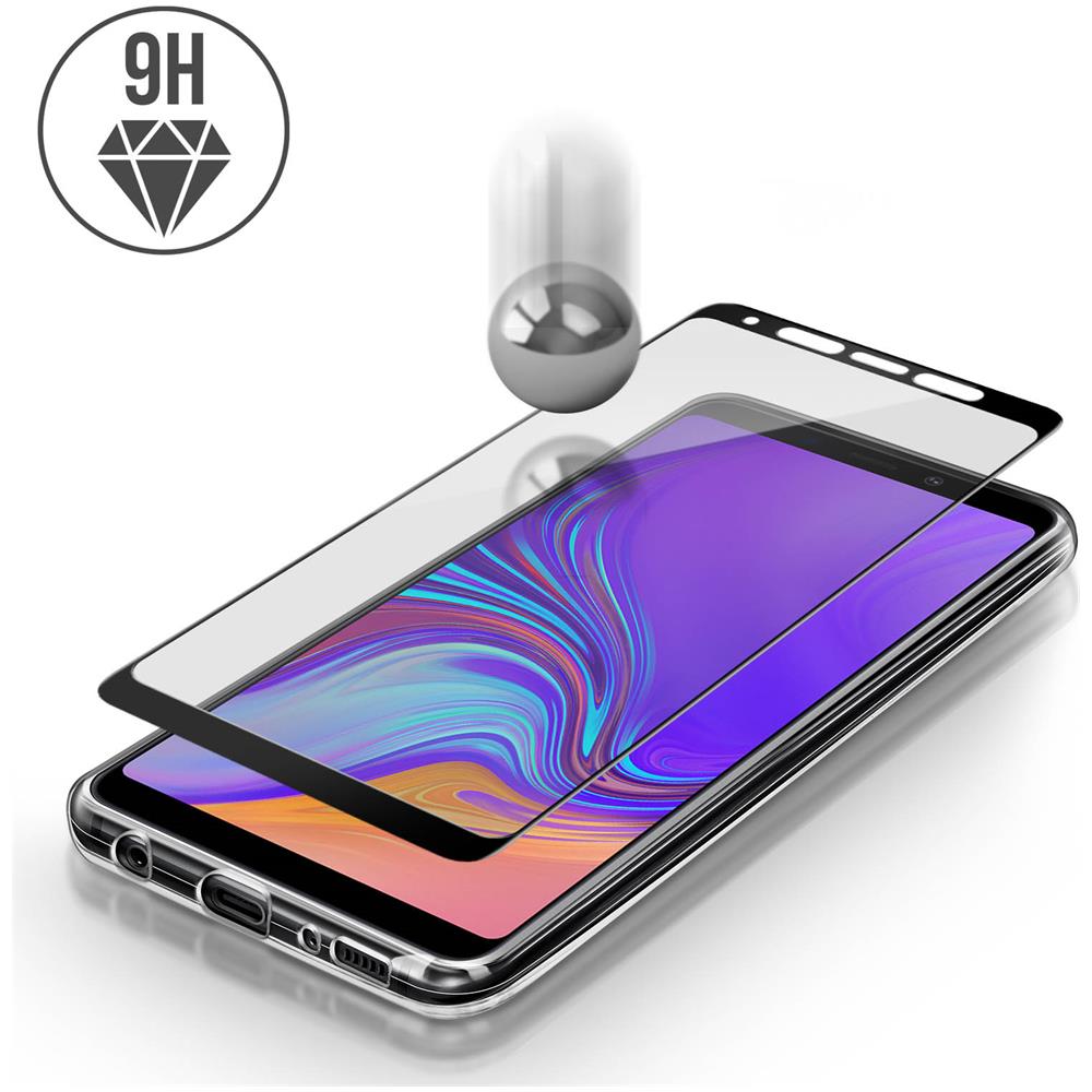Cover Posteriore + Pellicola Vetro Temperato Trasparente Galaxy A9 2018 - Foto 5