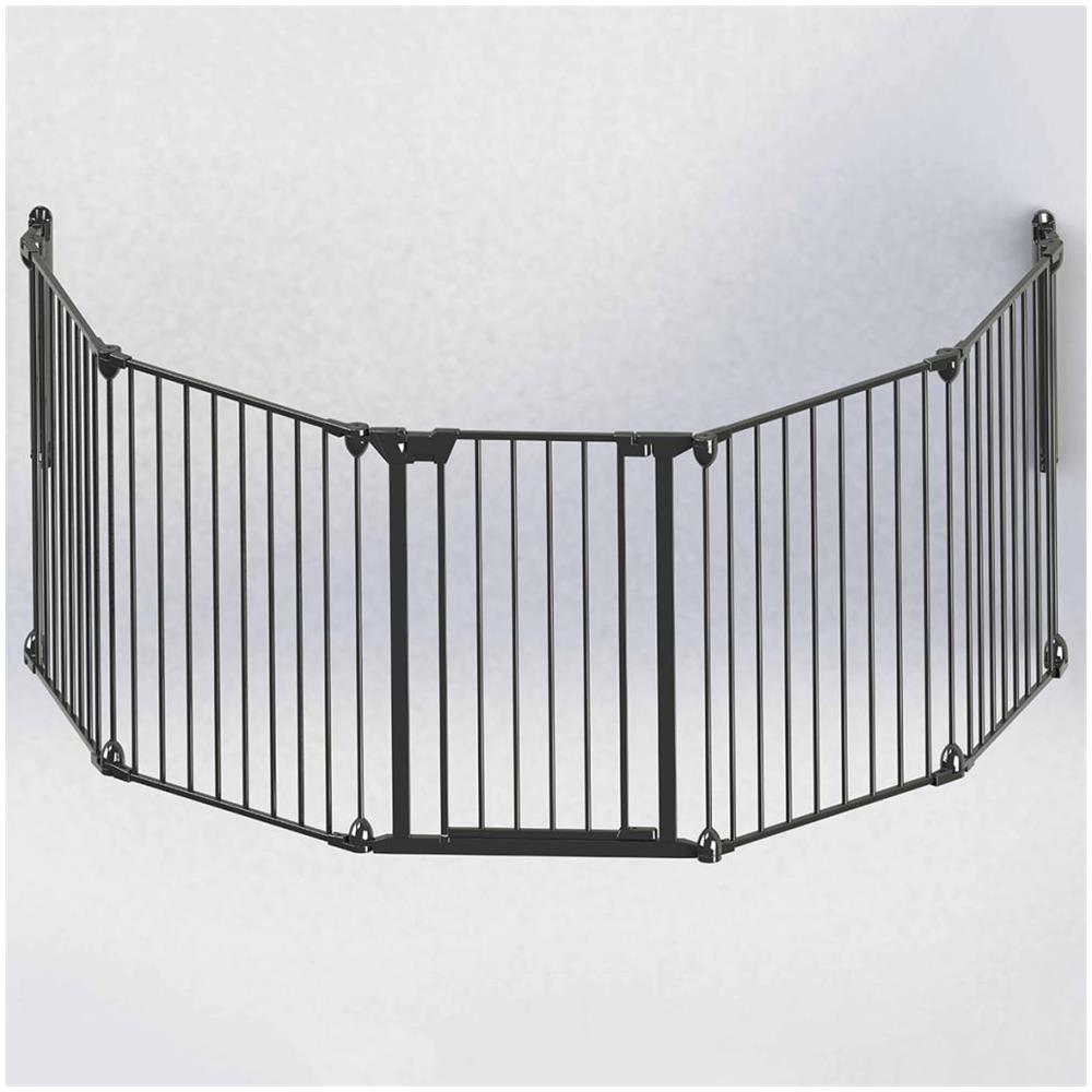 Cancelletto Di Sicurezza A 5 Panelli Modular Metallo Nero 94238 - Foto 1