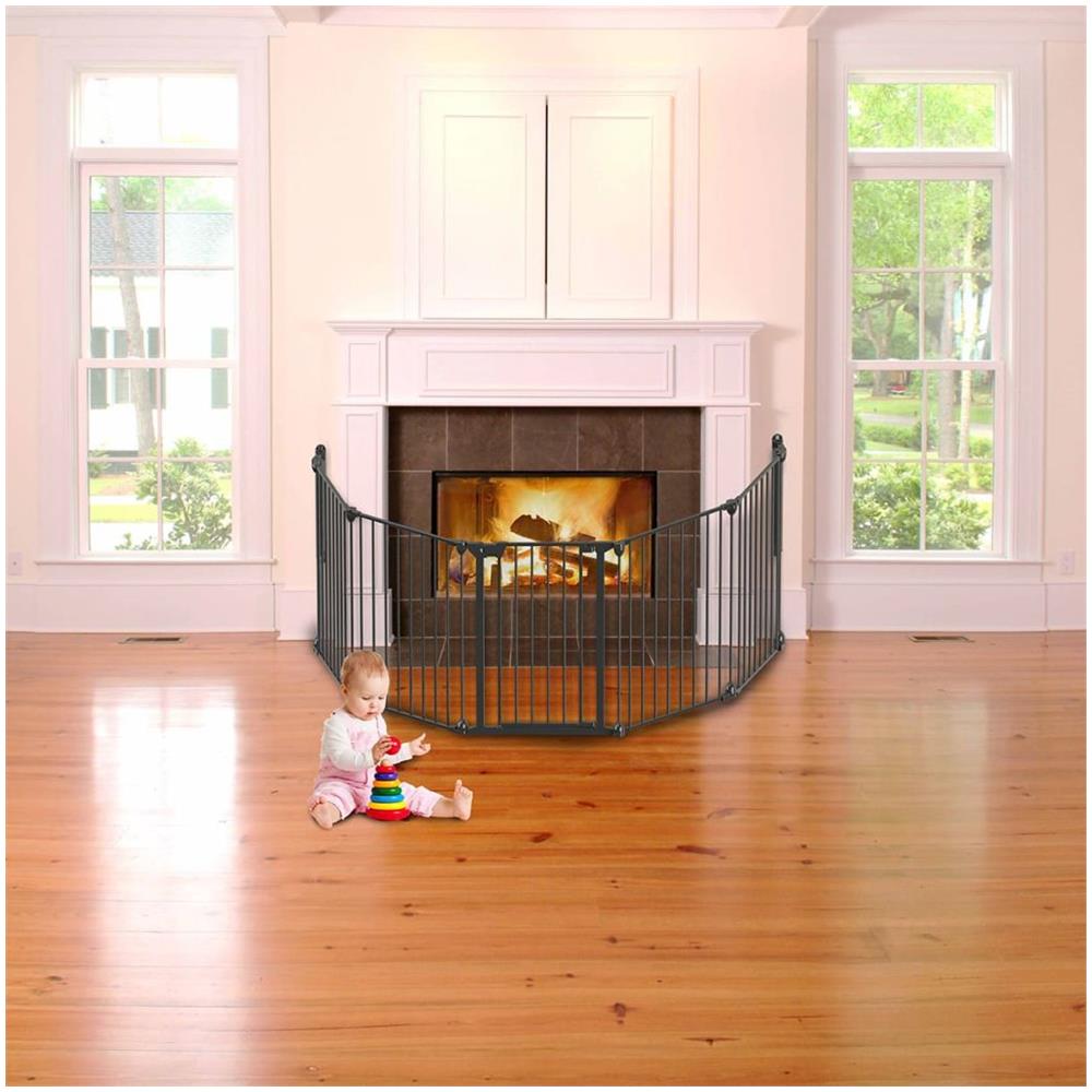 Cancelletto Di Sicurezza A 5 Panelli Modular Metallo Nero 94238 - Foto 2