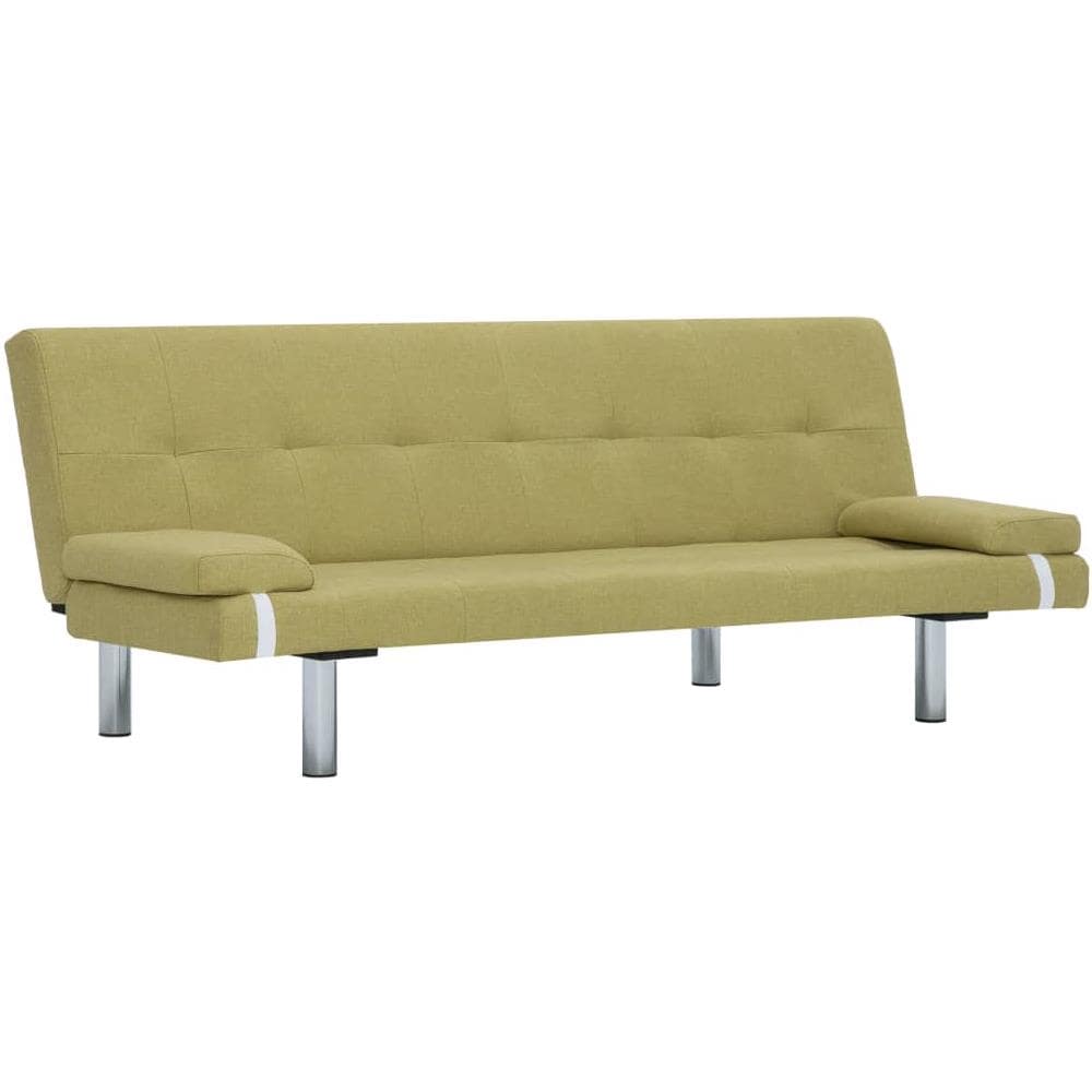 Divano Letto Con 2 Cuscini Verde In Poliestere - Foto 2