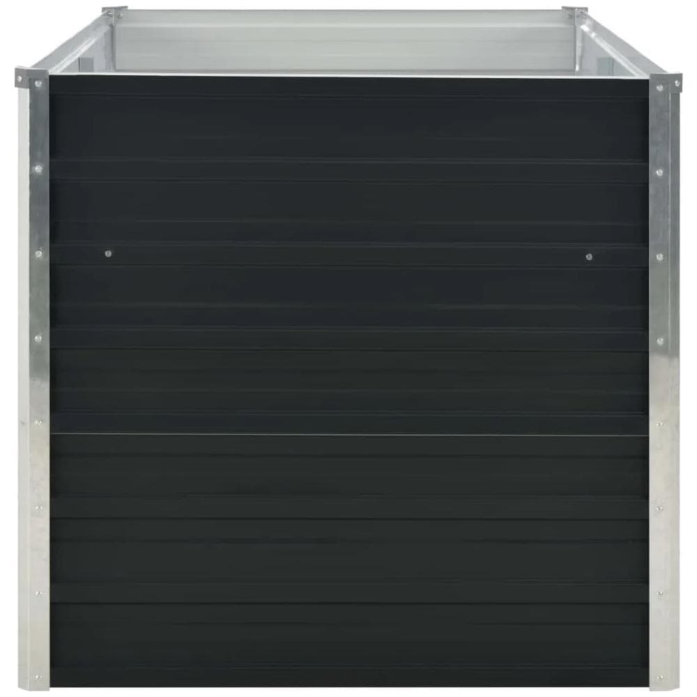 Fioriera Rialzata Antracite 160x80x77 Cm In Acciaio Zincato - Foto 2