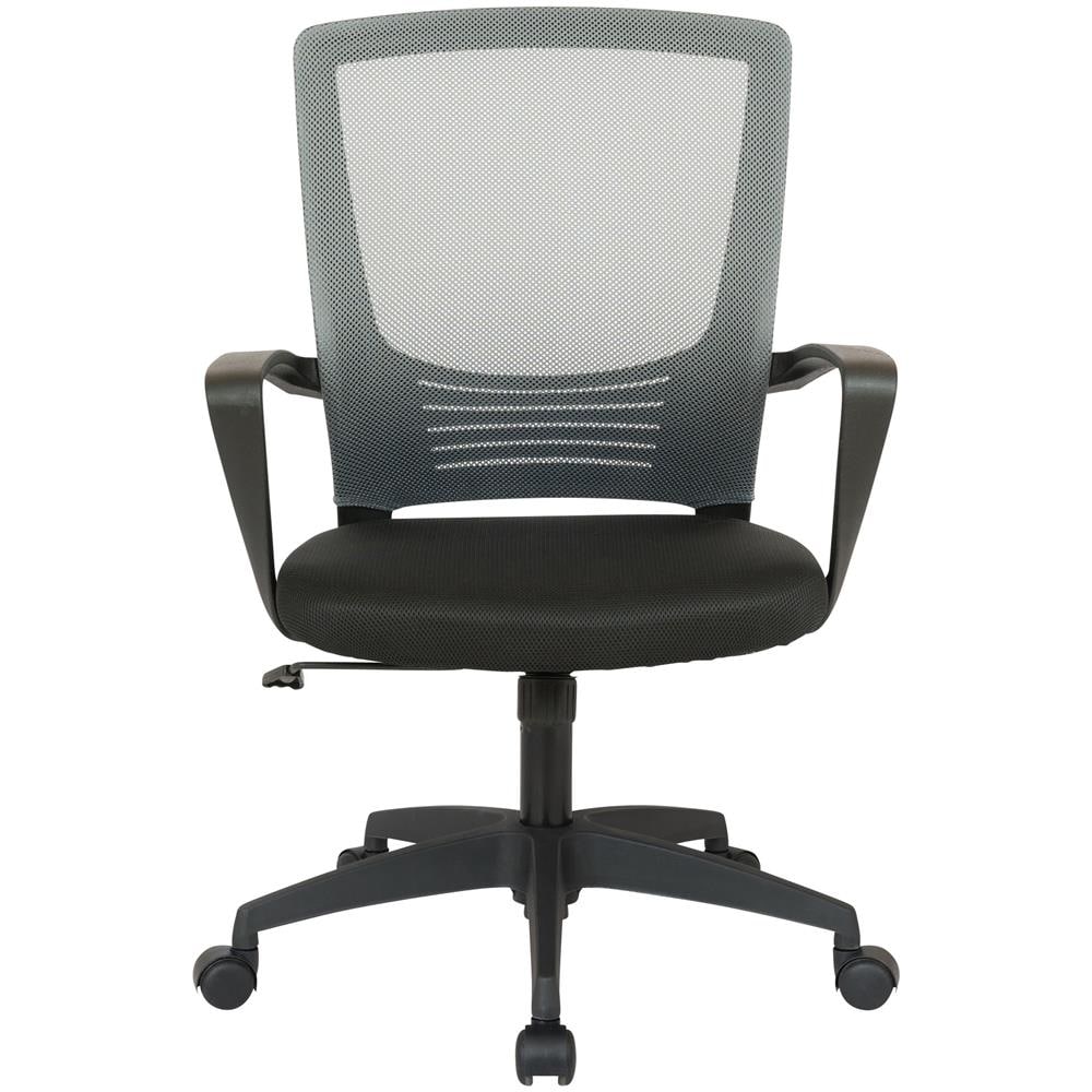 Poltrona Ufficio Kampen in Rete I Sedia Studio Ragazzi con Ruote E Braccioli Regolabile E Girevole A 360° I Poltrona Pc Direzionale Nero Grigio - Foto 2