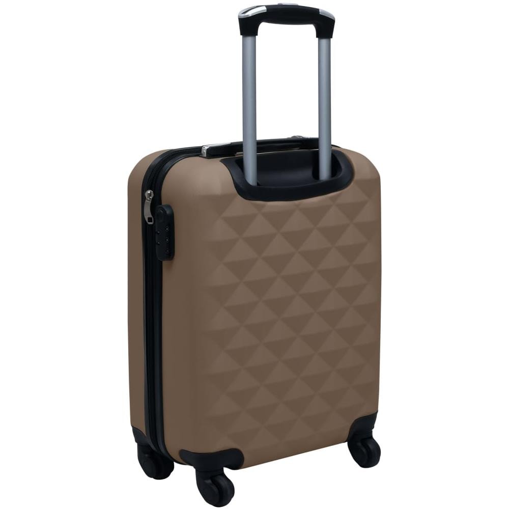 Set Valigie Trolley A Custodia Rigida 2 Pz Marrone In Abs - Foto 10