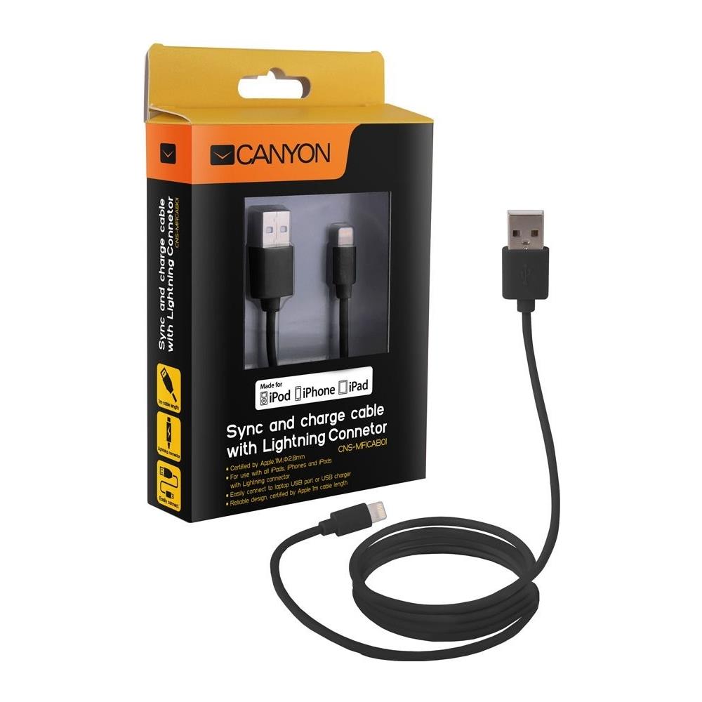 CNS-MFICAB01, USB A, Lightning, Maschio / maschio, 2,8 cm, 10,1 cm, 13 cm - Foto 2