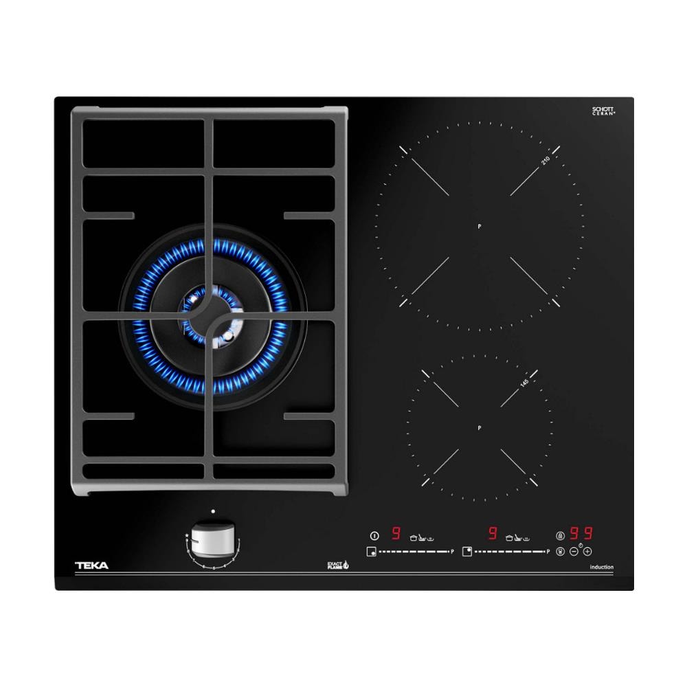 Piano Cottura Misto 60cm 3 Fuochi Nero - 112570112 - Foto 2