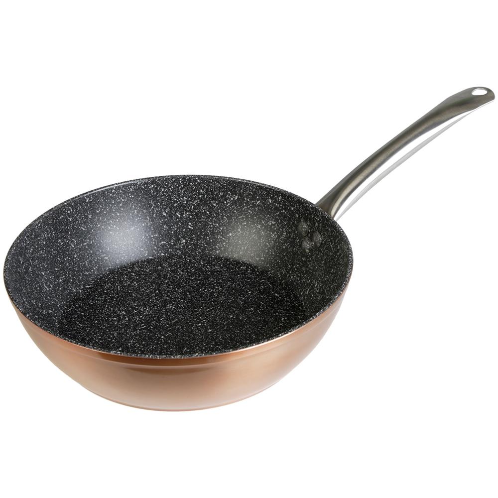 Professional Padella Profonda, 24cm Induzione, Antiaderente Ecologico Senza Pfoa, Alluminio Rame - Foto 1