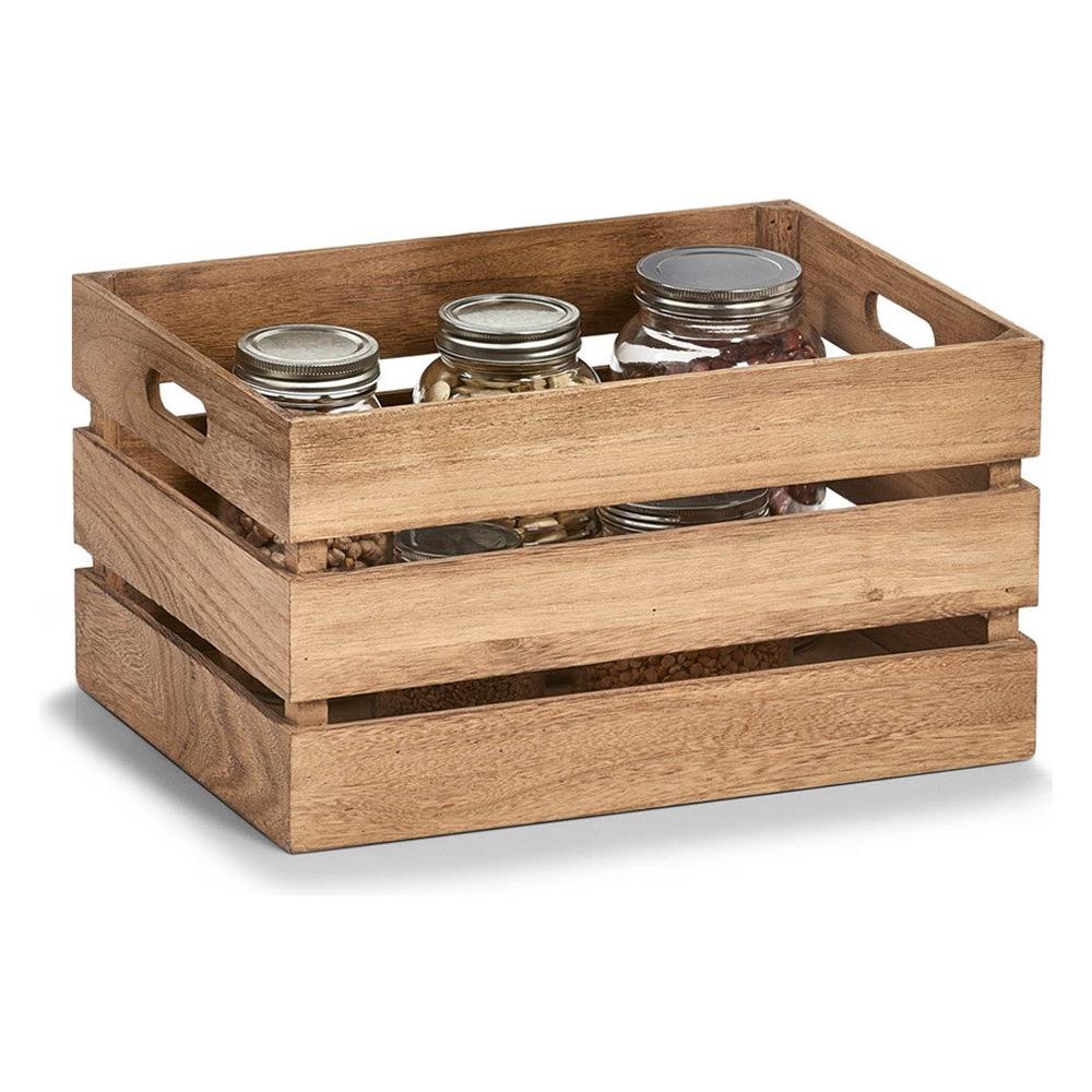 Scatola Portaoggetti Vintage, In Legno, 39 X 29 X 21 Cm, - Foto 1