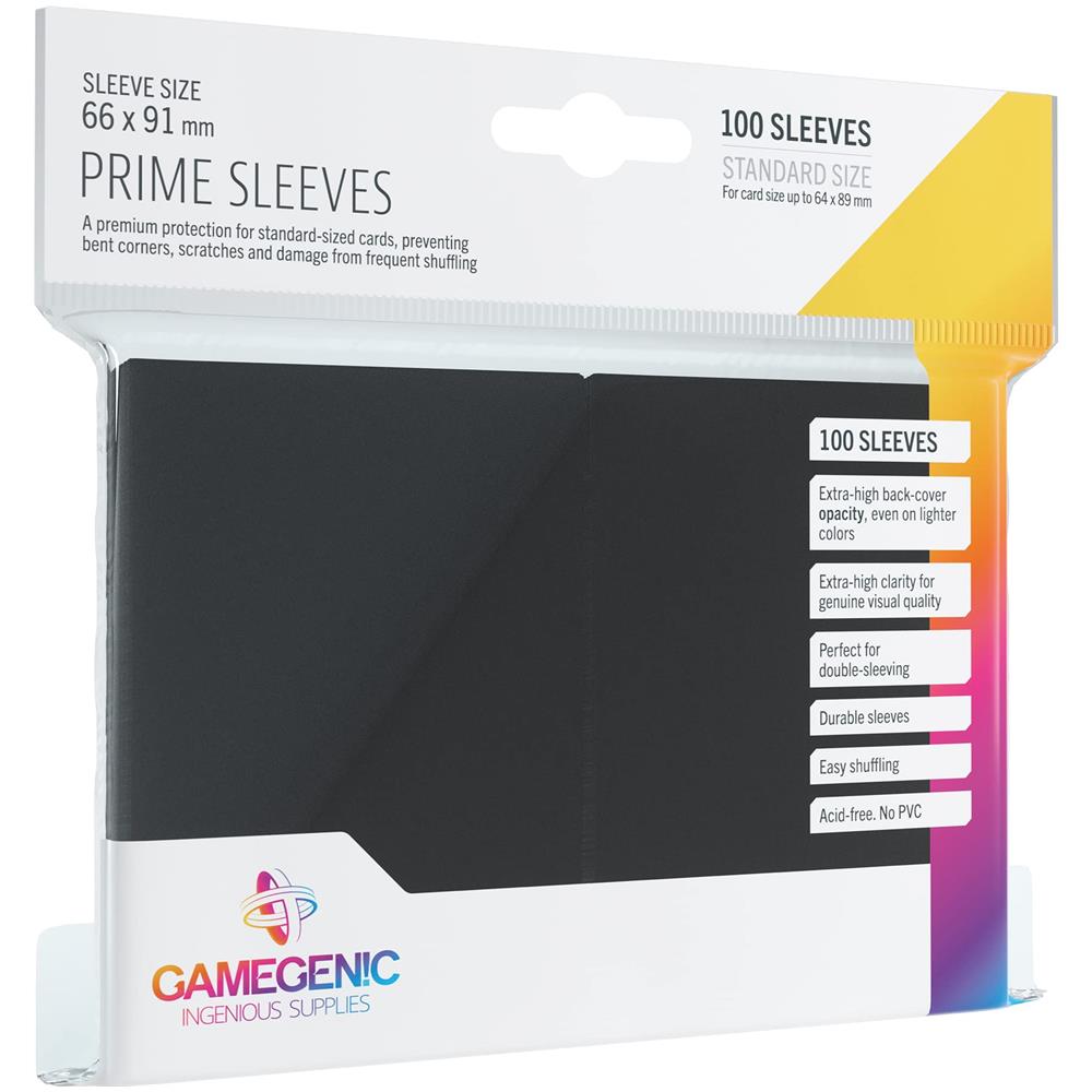 Buste Per Carte Prime Di Dimensioni Standard Confezione Da 100 Buste Per Carte Da 66 Mm X 91 Mm Porta Giochi Di Carte Di Qualita Premium Da Usare Con Giochi Tcg E Lcg Trasparenza Extra Elevata Colore Nero Prodotto Da - Foto 1