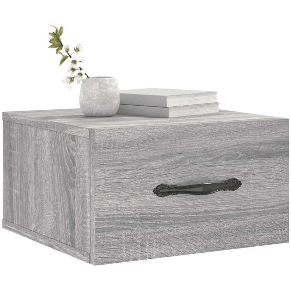 Comodino A Muro Grigio Sonoma 35x35x20 Cm - Foto 3