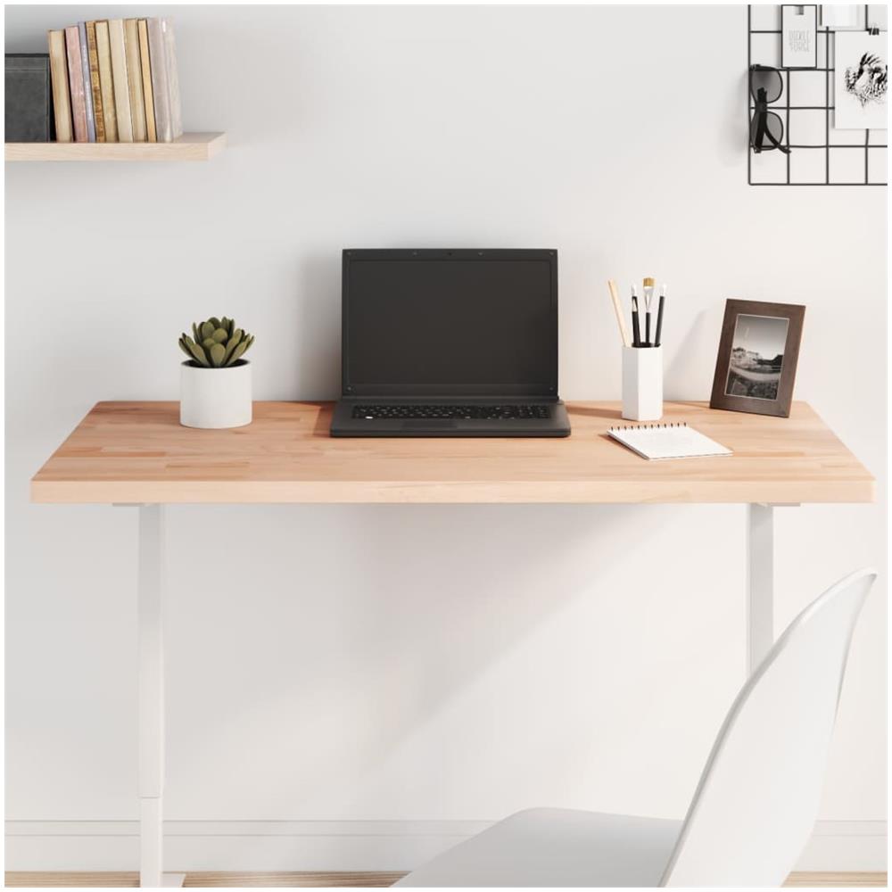 Piano Tavolo 100x60x2,5cm Rettangolare Legno Massello Di Faggio - Foto 1