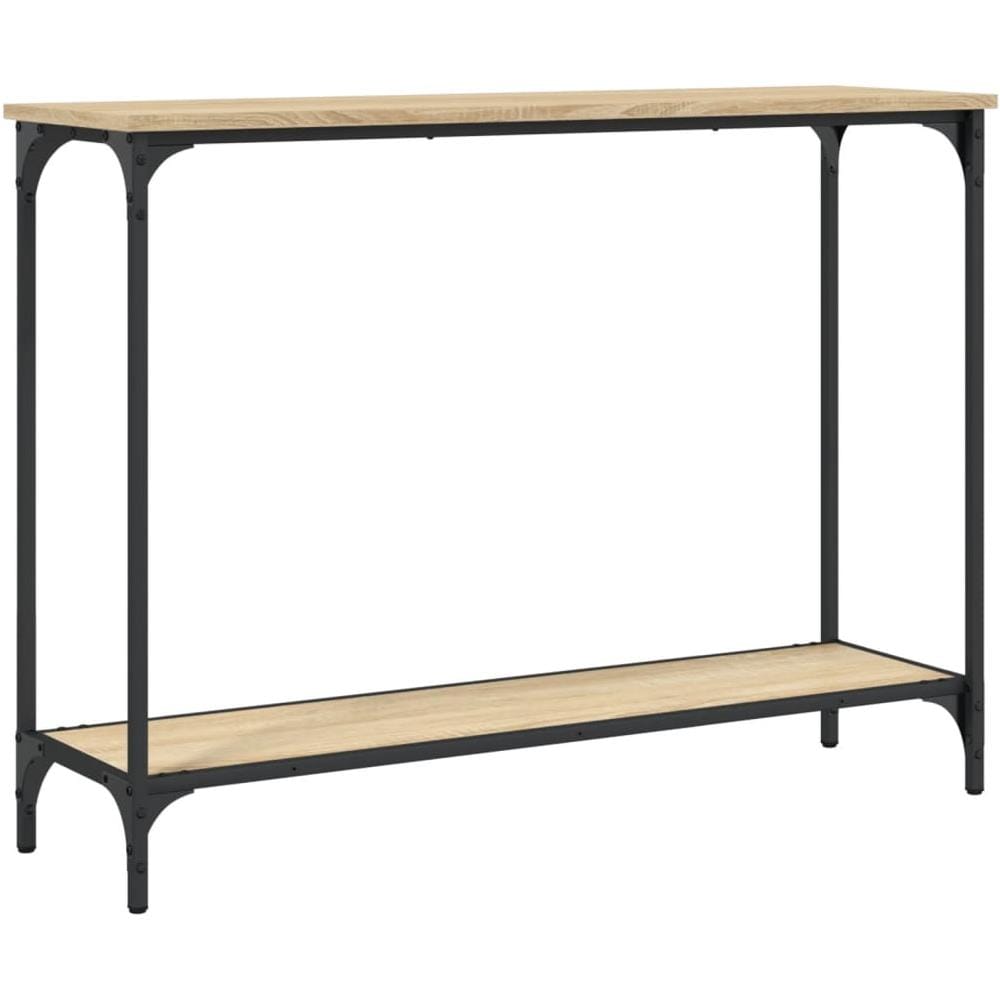 Tavolino Consolle Rovere Sonoma 101x30,5x75cm Legno Multistrato - Foto 2