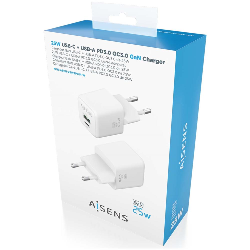 ASCH-25W2P014-W Caricabatterie per dispositivi mobili Universale Bianco AC Ricarica rapida Interno - Foto 6