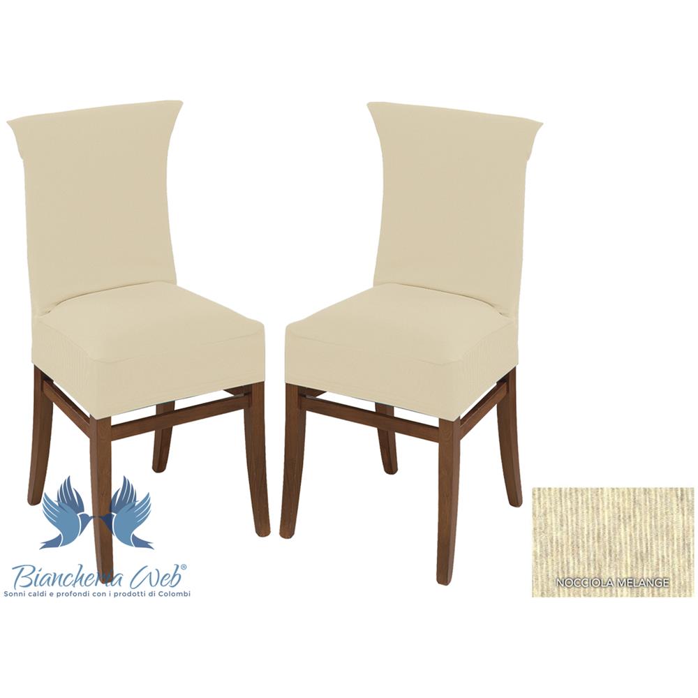 Coppia Coprisedia Con Schienale New York In Tinta Unita L.T Coprisedia Alta Nocciola - Foto 3