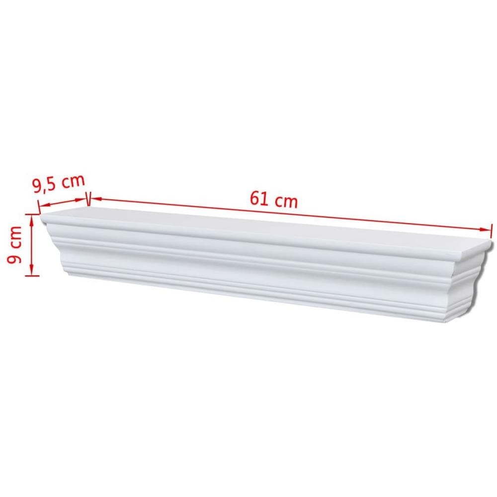 Mensole a Muro Aaliyah 2 pz Bianche - Foto 12