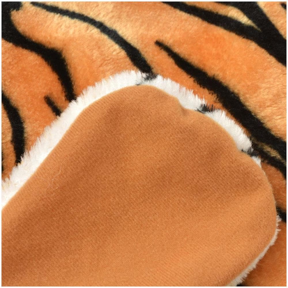 Tappeto di Peluche a Forma di Tigre 144 cm Marrone - Foto 2