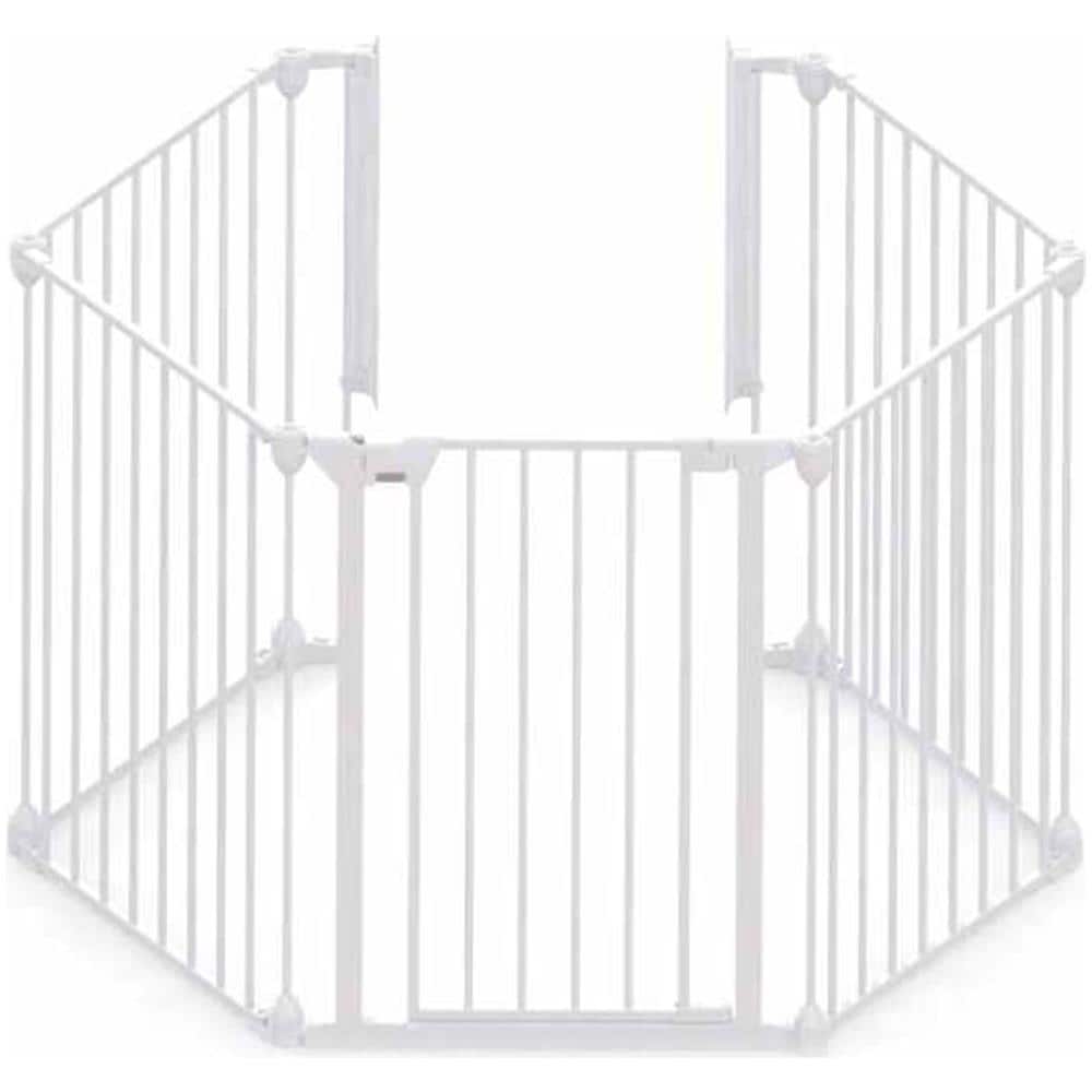 Cancelletto Di Sicurezza A 5 Panelli Modular Metallo Bianco 94047 - Foto 1